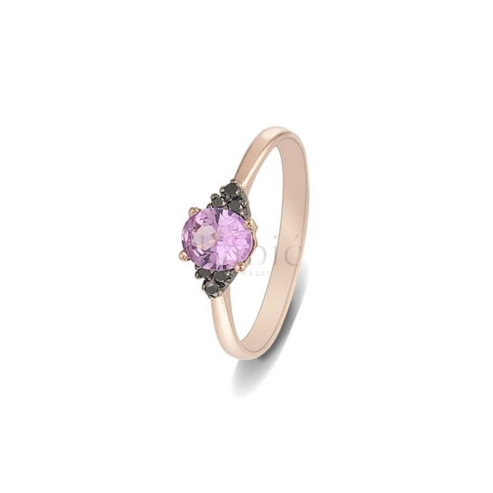 zlatara babic prsten sa pink safirom verenicki prsten vpk65