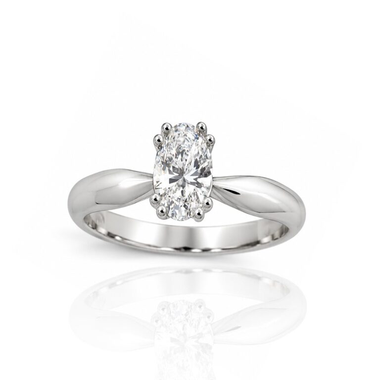prsten sa laboratorijskim dijamantima brilliant cut diamonds žuto zlato