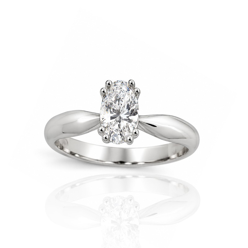 Oval cut lab diamond - PLK4